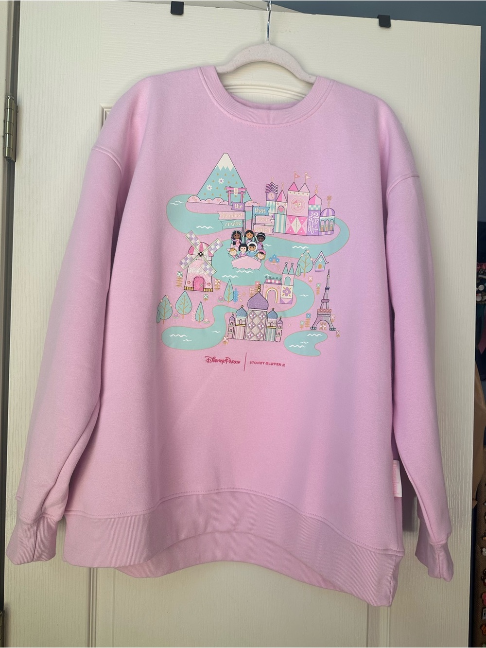Stoney Clover Lane Pink Disney Parks Graphic Crewneck